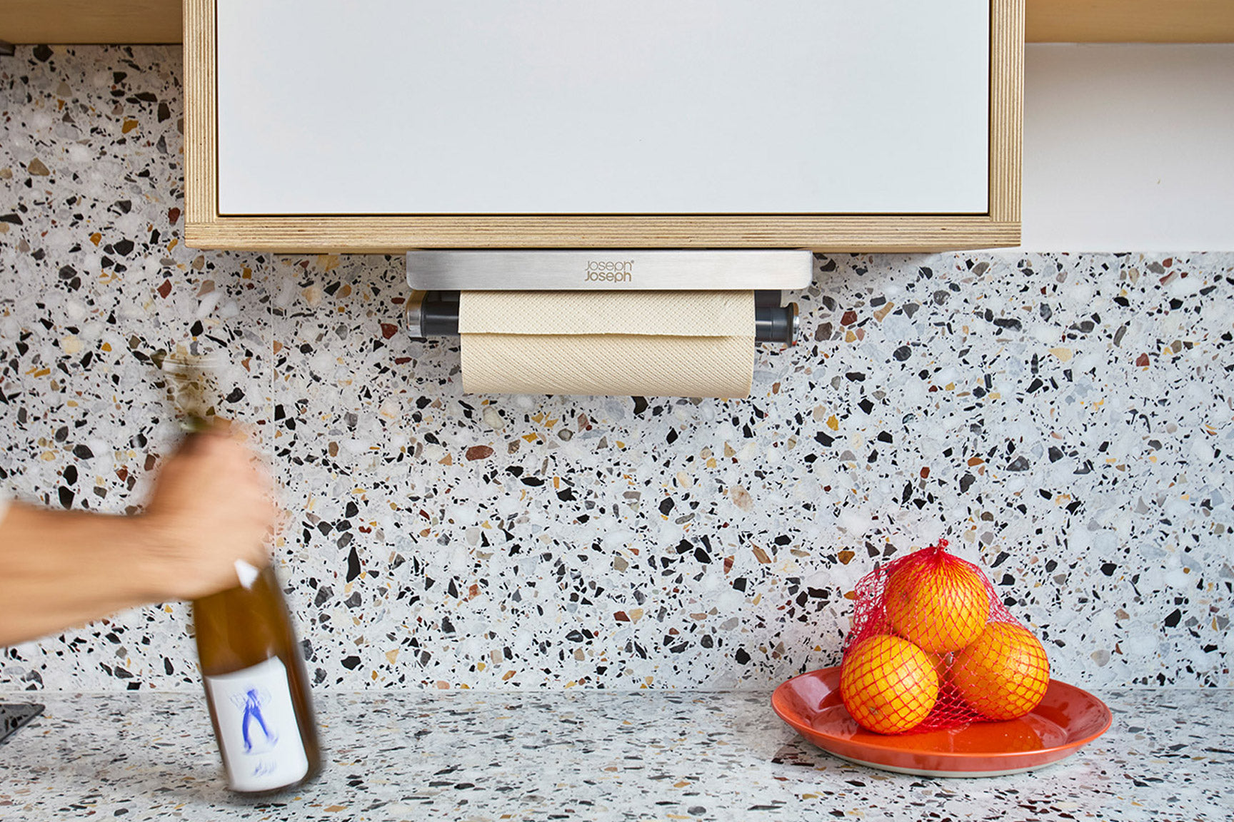 RollGrip Under-Shelf Stainless-Steel Paper Towel Holder - Image 3