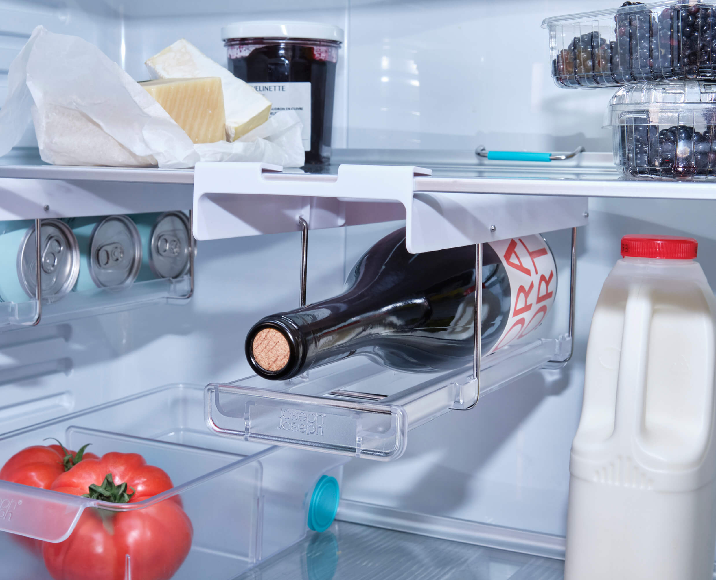 FridgeStore Under-Shelf Collapsible Bottle Holder - Image 2