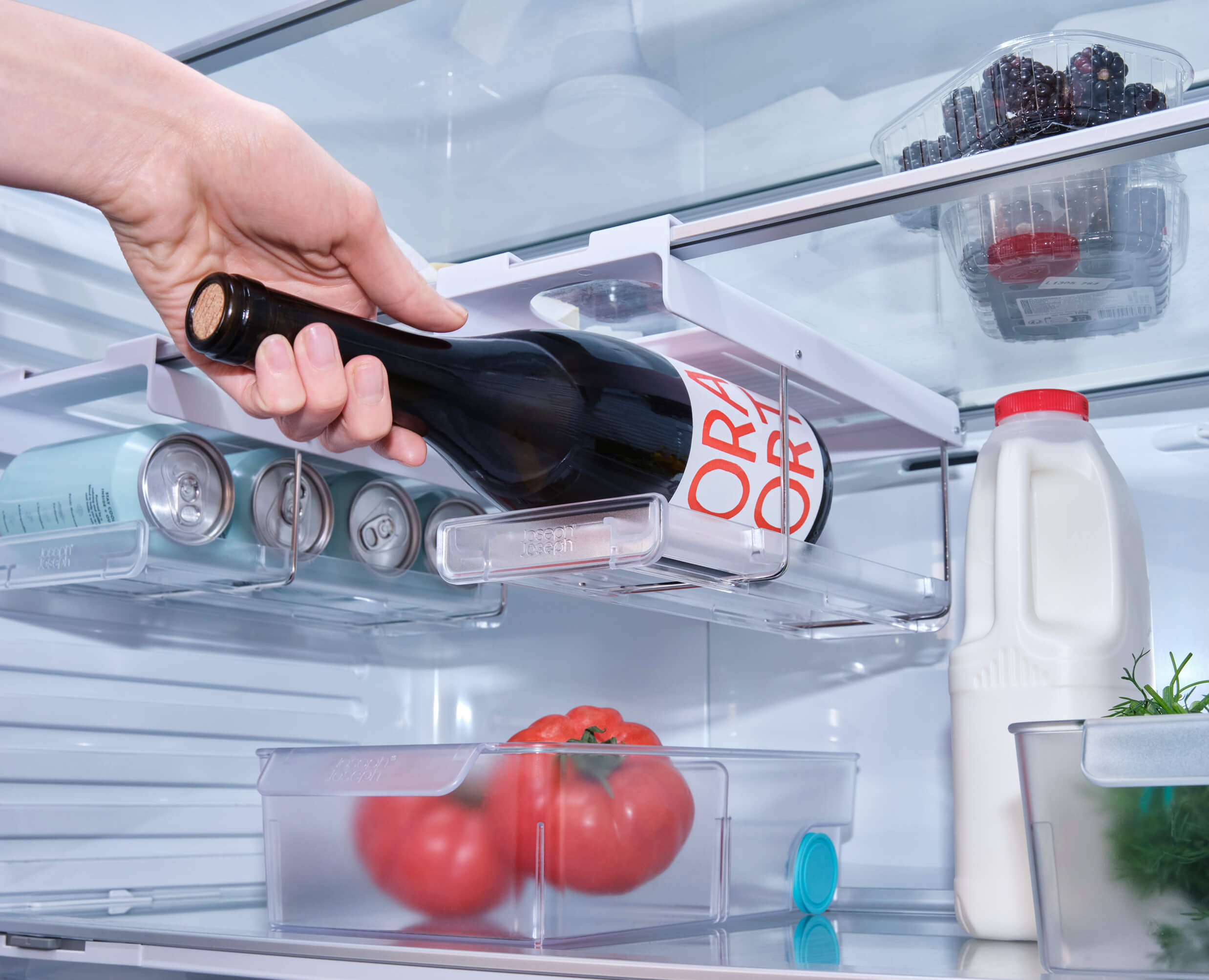 FridgeStore Under-Shelf Collapsible Bottle Holder - Image 3