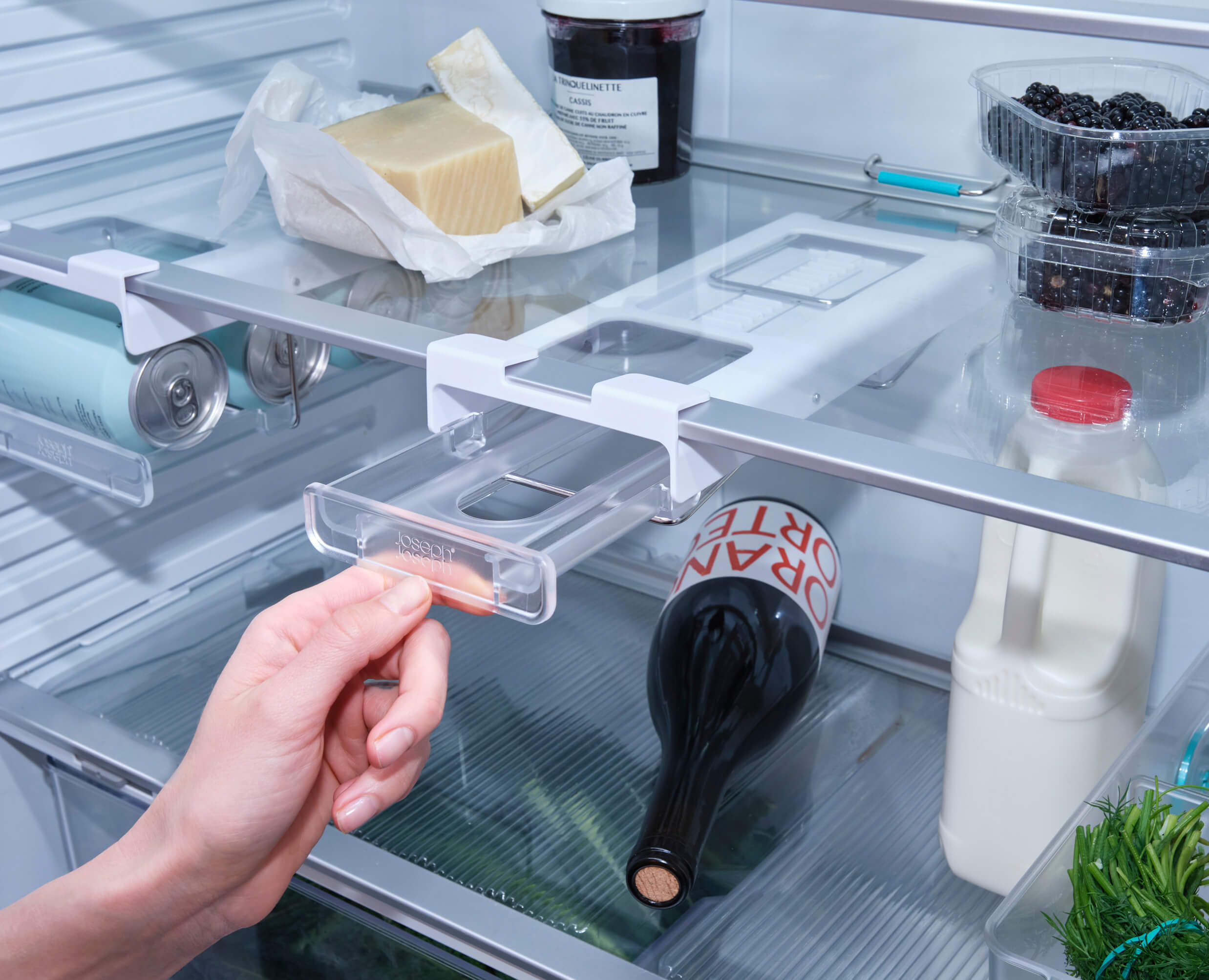 FridgeStore Under-Shelf Collapsible Bottle Holder - Image 4