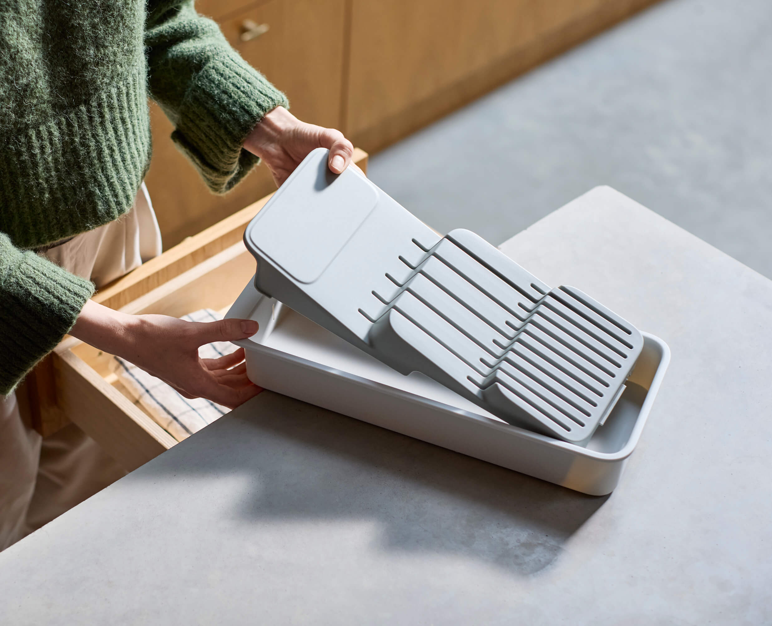 DrawerStore 2-Tier Compact Knife Organizer - Image 4