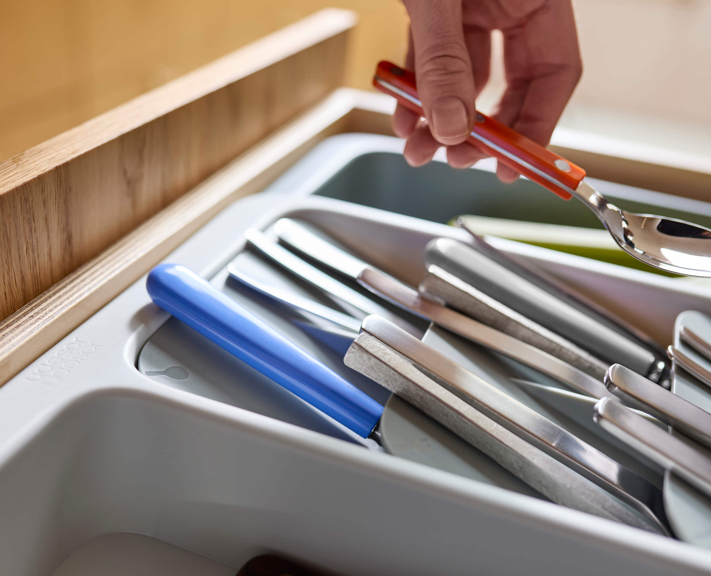 DrawerStore Expanding Tiered Cutlery. Utensil & Gadget Organizer - Image 5