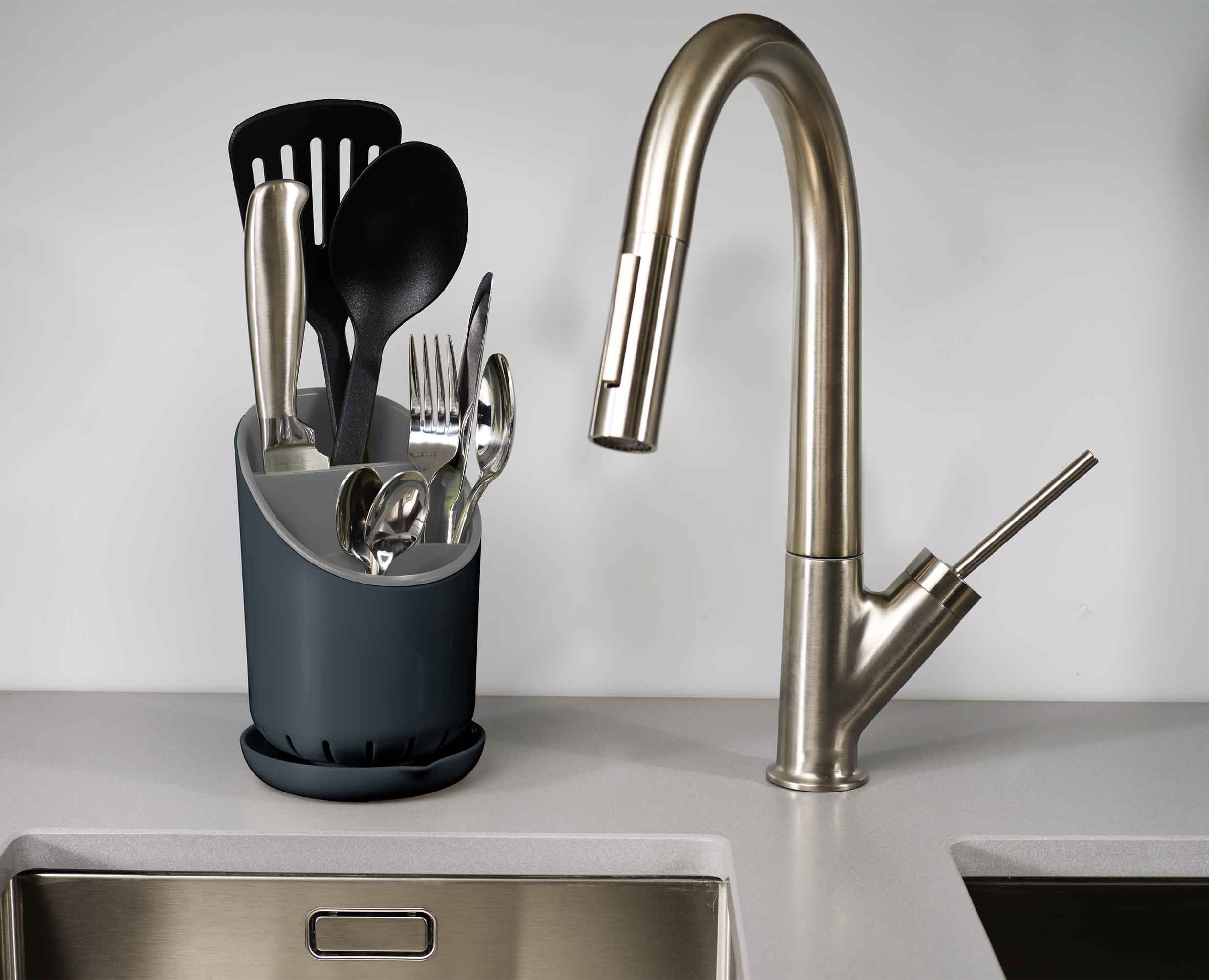 Dock Gray Cutlery Drainer - Image 3