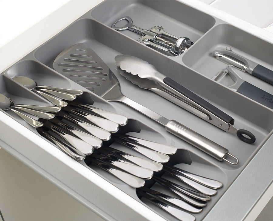 DrawerStore Gray Cutlery. Utensil & Gadget Organizer - Image 2