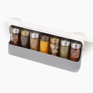 CupboardStore  Gray Under-shelf Spice Rack