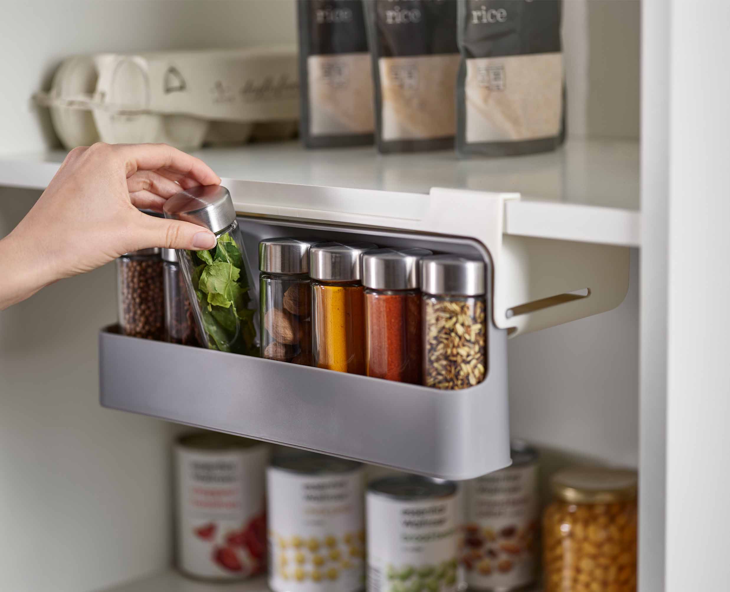 CupboardStore Gray Under-shelf Spice Rack - Image 3