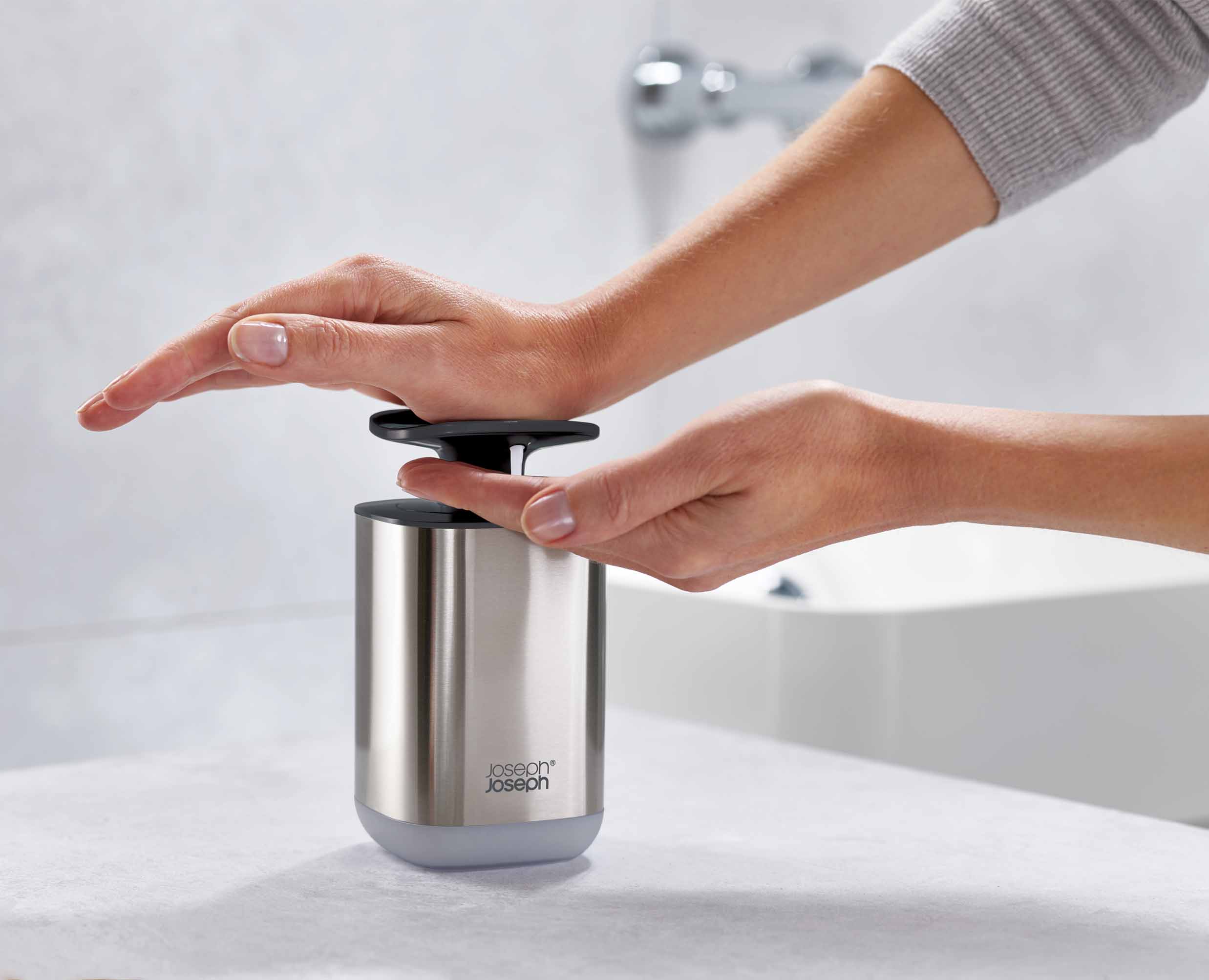 Presto Steel Gray Hygienic Soap Dispenser - Image 3