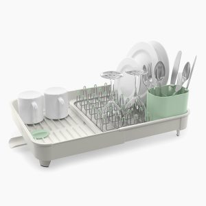 Extend Stone Green Expandable Dish Drainer