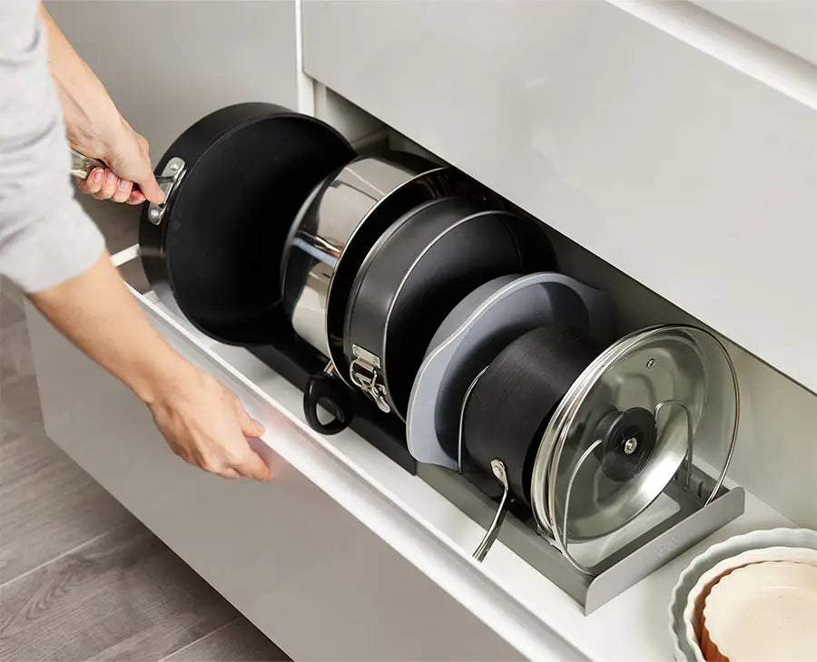 DrawerStore Gray Expanding Cookware Organizer - Image 2