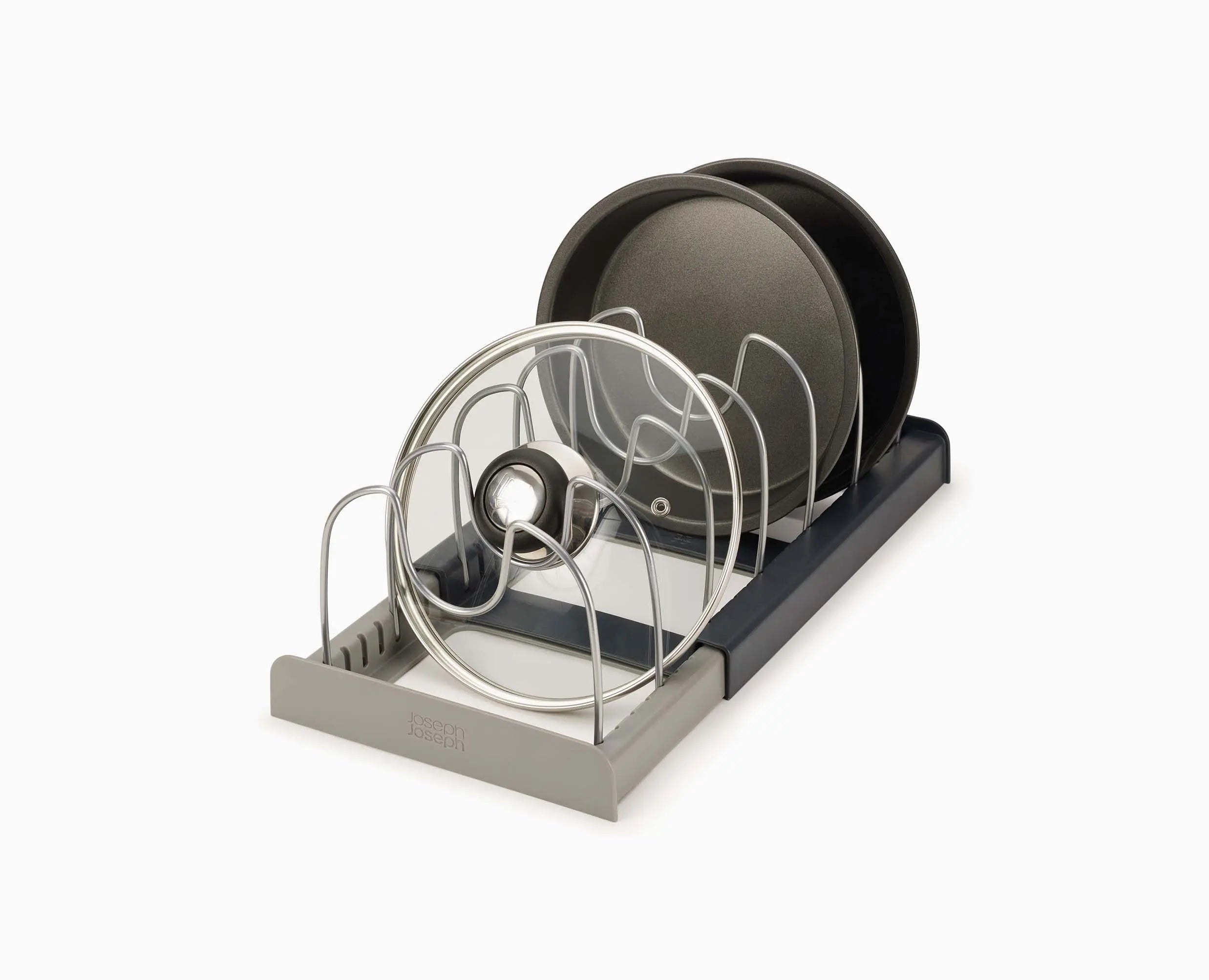 DrawerStore Gray Expanding Cookware Organizer