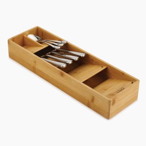 DrawerStore Bamboo Compact Cutlery Organizer