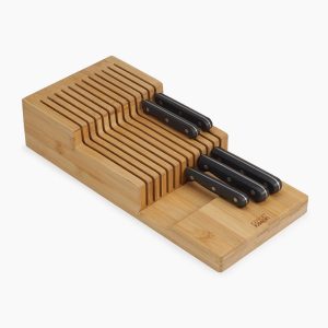 DrawerStore Bamboo Large 2-tier Knife Organizer
