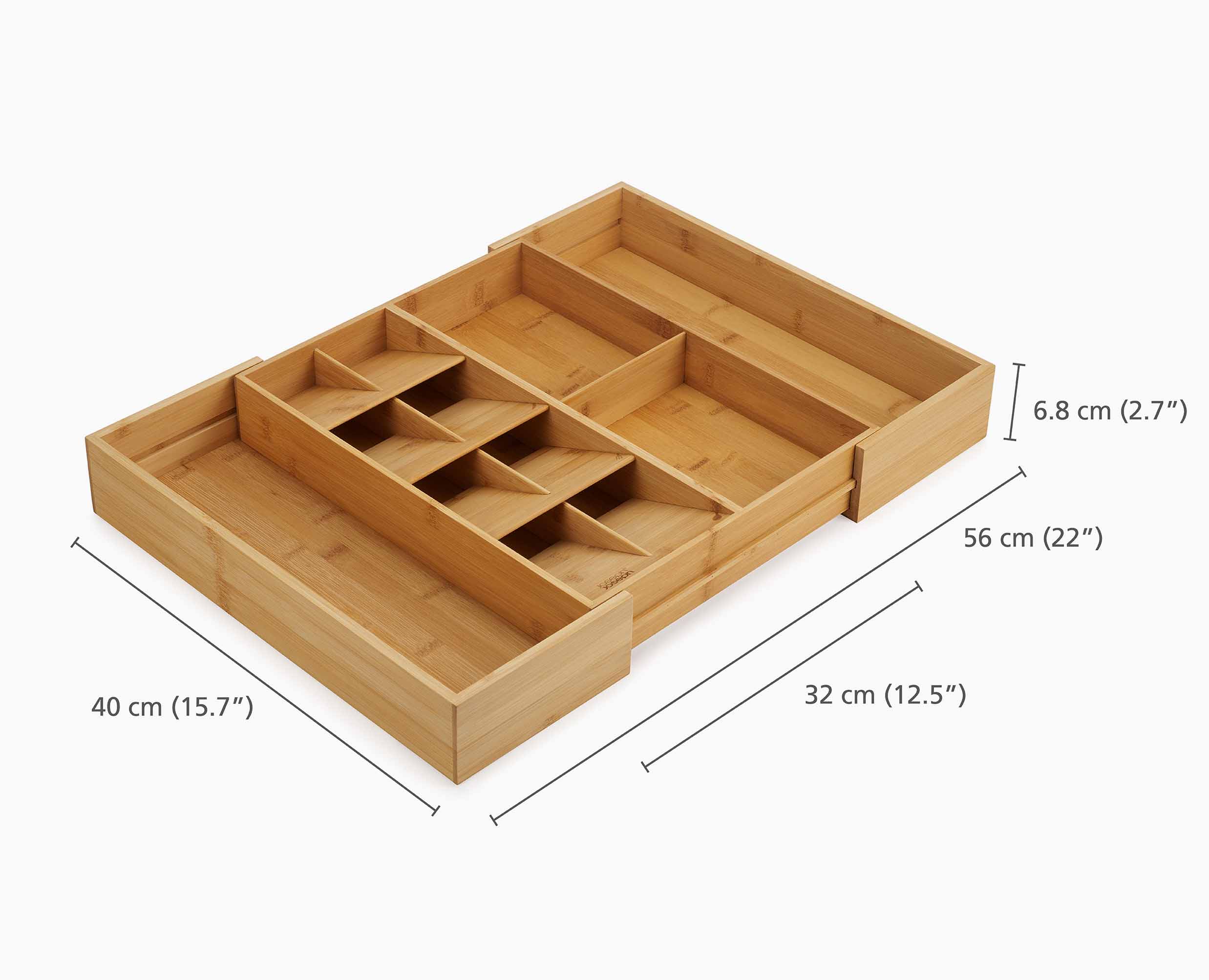 DrawerStore Bamboo Expanding Cutlery. Utensil & Gadgets Organizer - Image 9