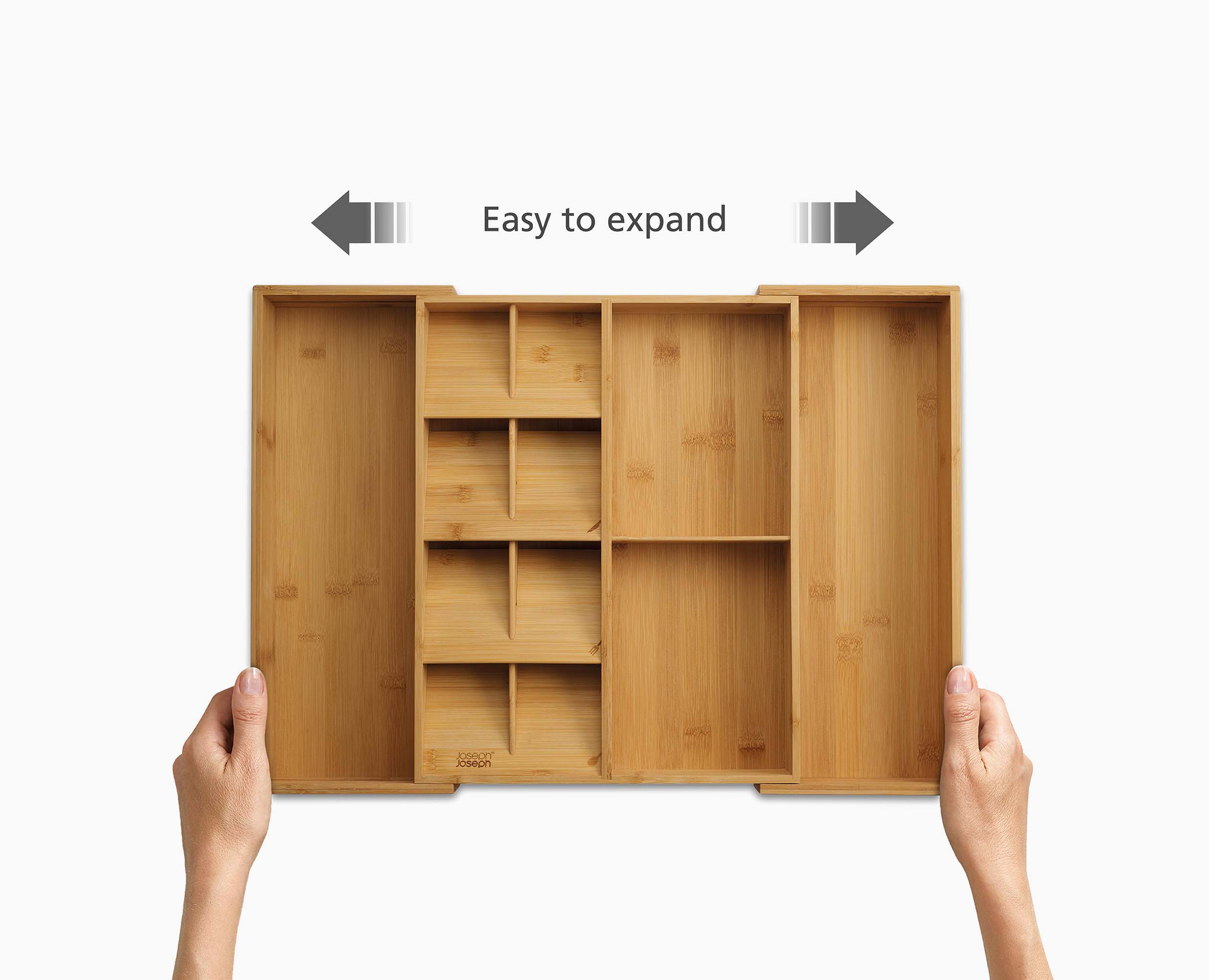 DrawerStore Bamboo Expanding Cutlery. Utensil & Gadgets Organizer - Image 8