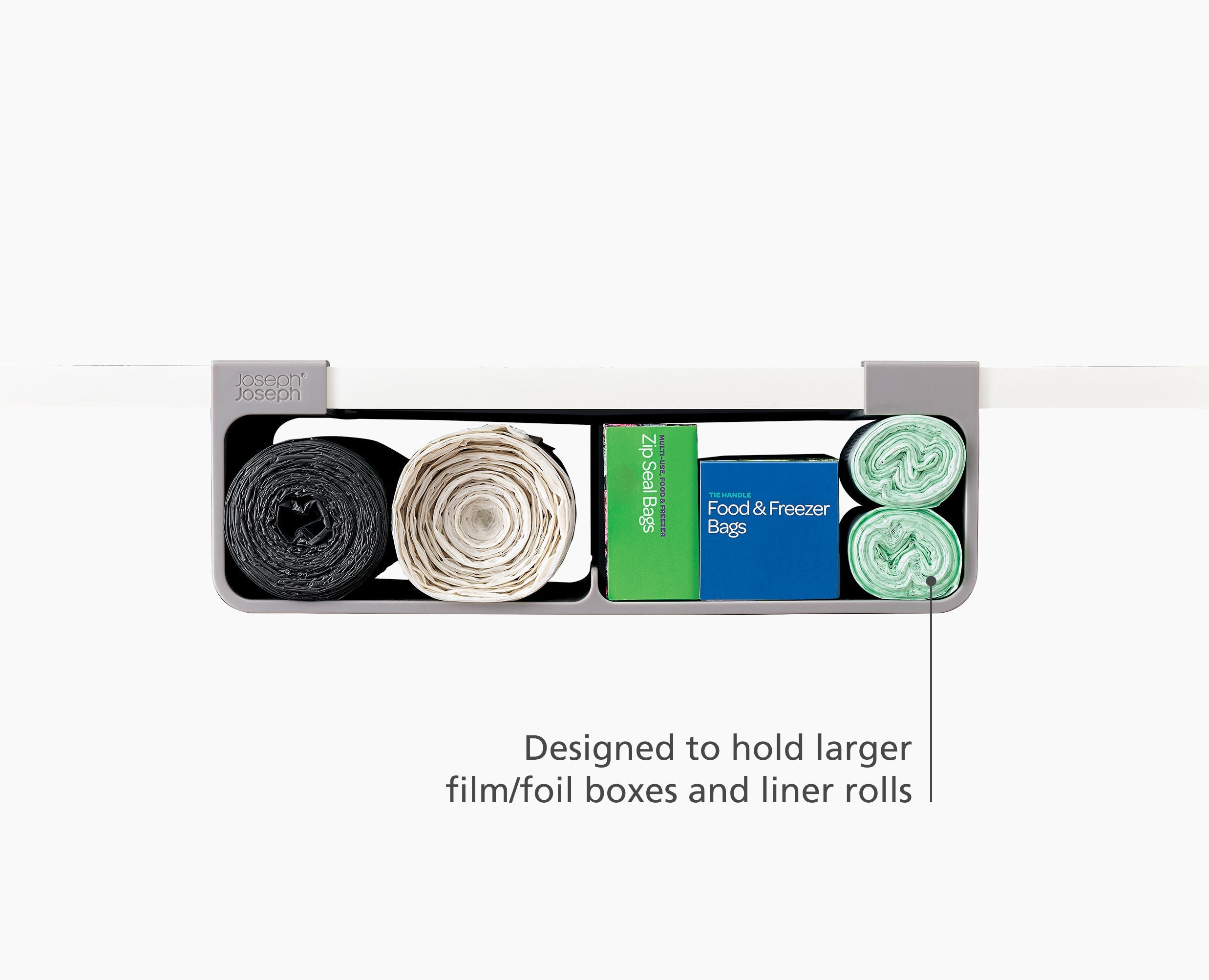 CupboardStore Large Gray Film. Foil & Bag Organizer - Image 4