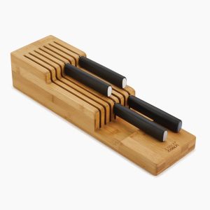 DrawerStore Bamboo Compact Knife Organizer