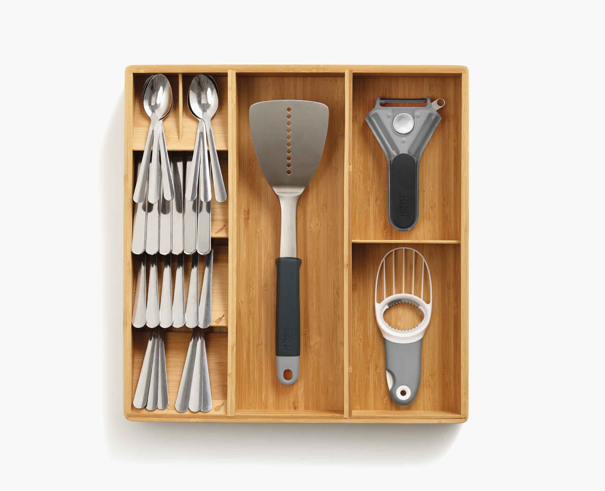 DrawerStore Bamboo Cutlery. Utensil & Gadget Organizer - Image 4
