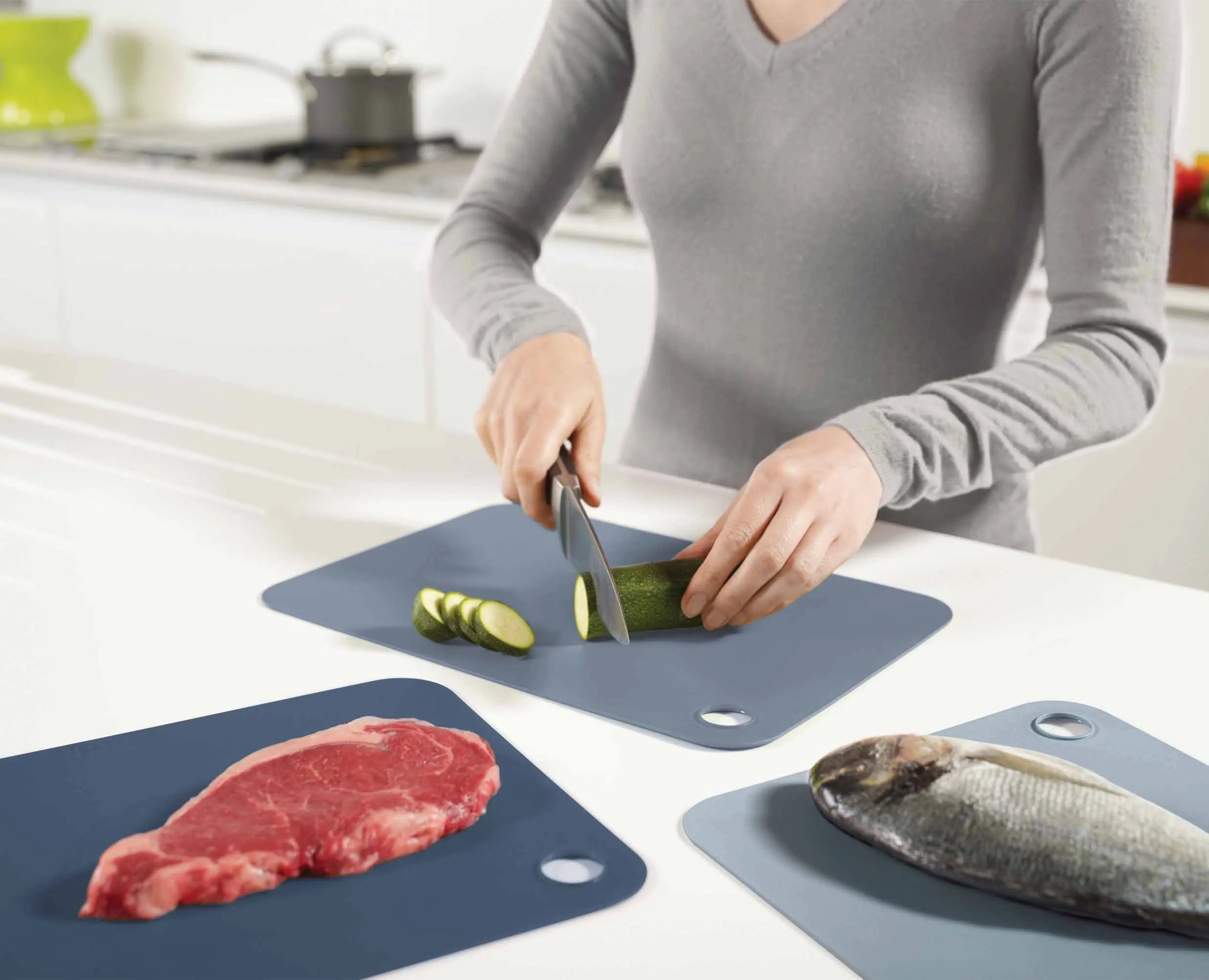 Pop 3-piece Blue Cutting Mat Set - Image 3