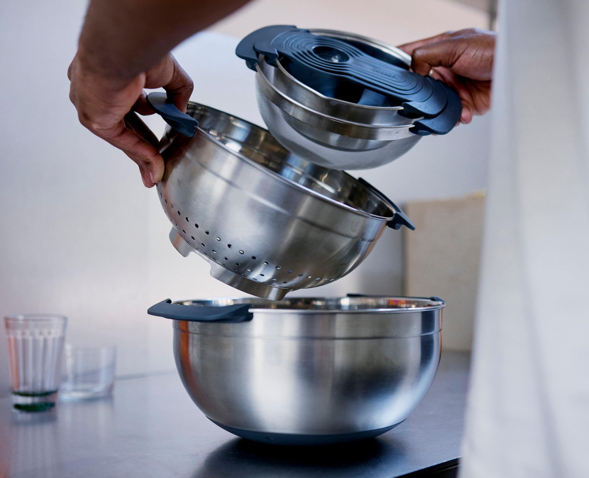 Nest 9 Stainless-steel Food Preparation Set - Image 3