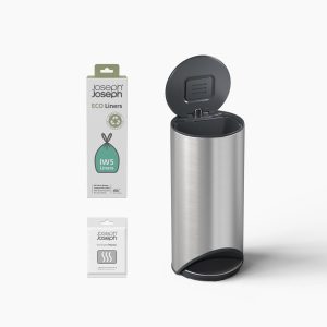 Arc 30L Easy-push Stainless-steel Pedal Trash Can Starter Set