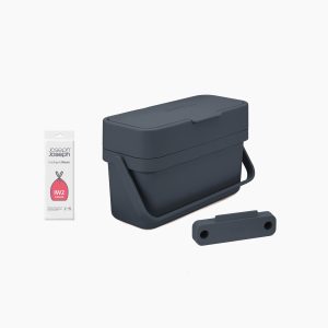 Compo 4L Gray Food Waste Caddy Starter Set