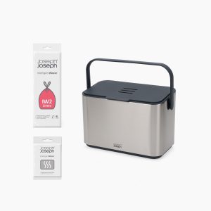 Collect 4L Stainless-steel Food Waste Caddy Starter Set