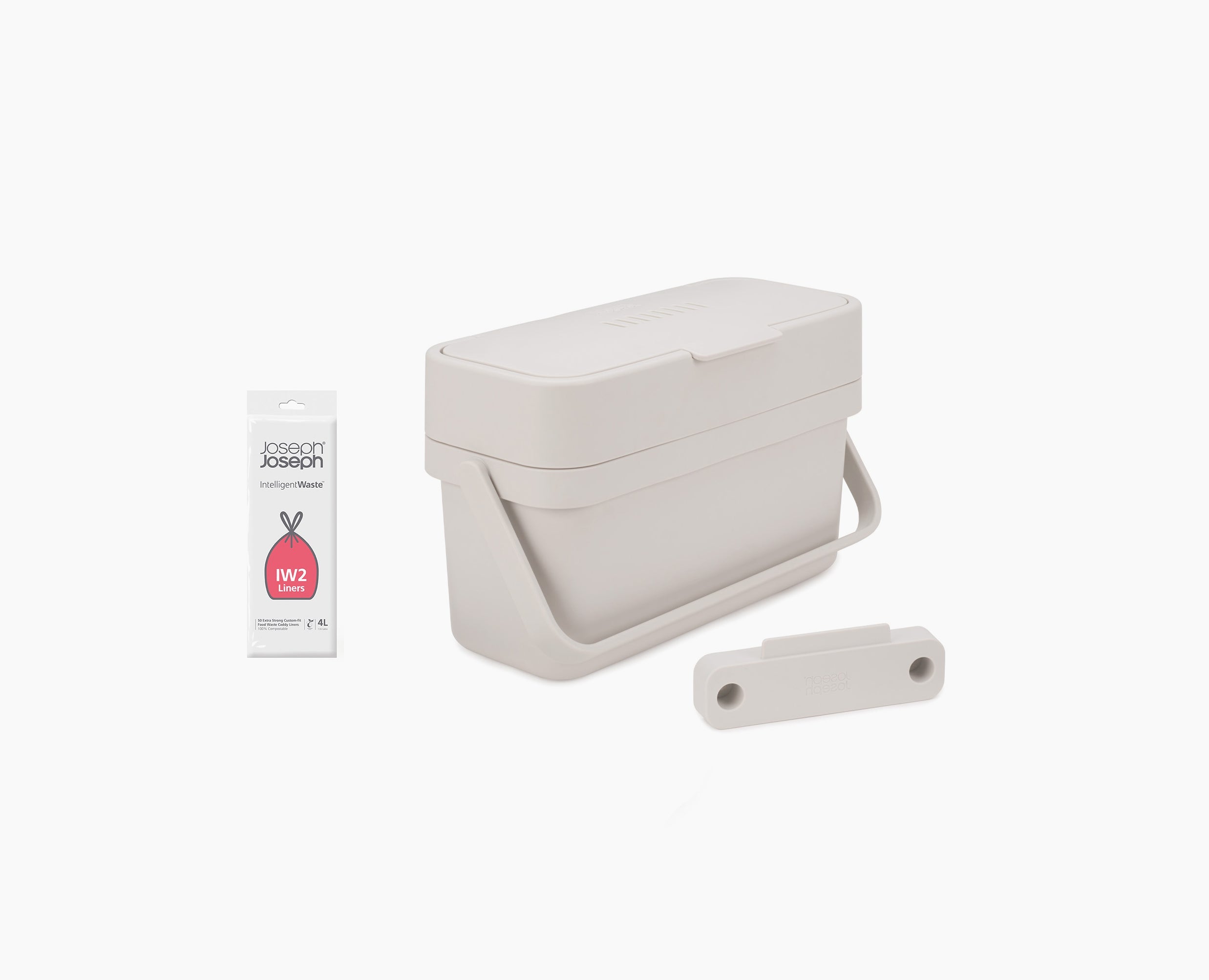 Compo 4L Stone Food Waste Caddy Starter Set