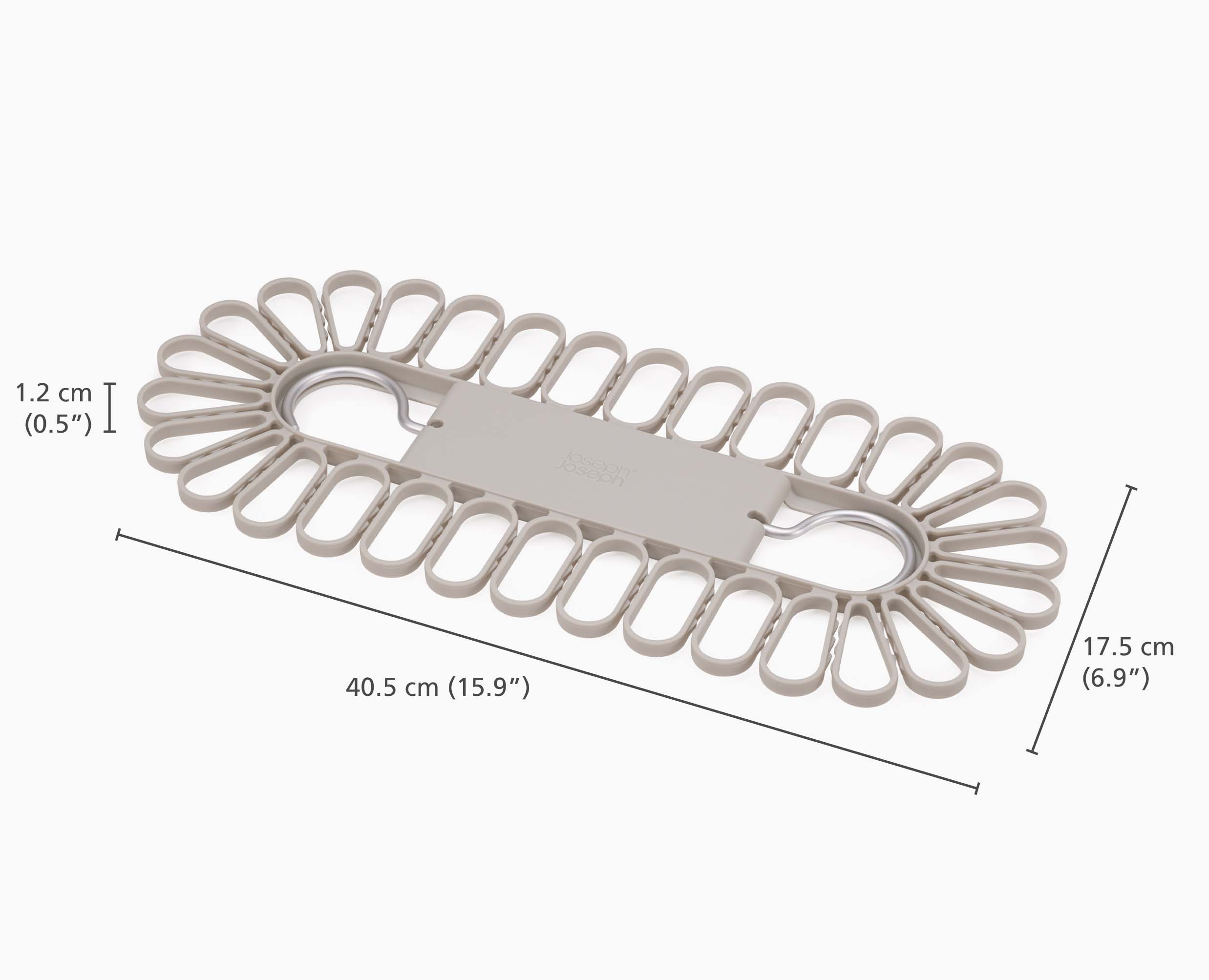 Petal 32-piece Quick-grip Ecru Drying Hanger - Image 5