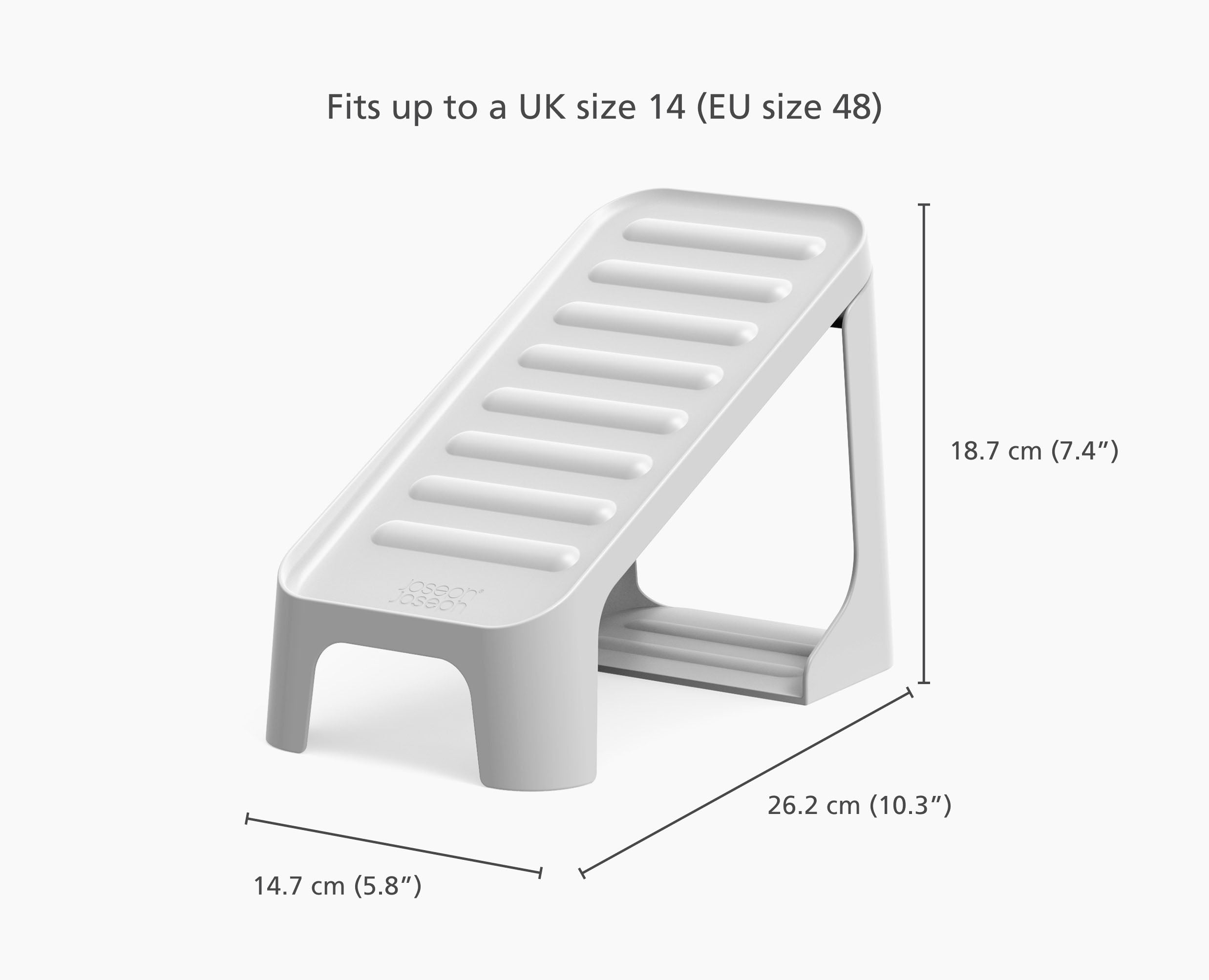Shoe-In Compact 6-piece Ecru Shoe Caddy - Image 5