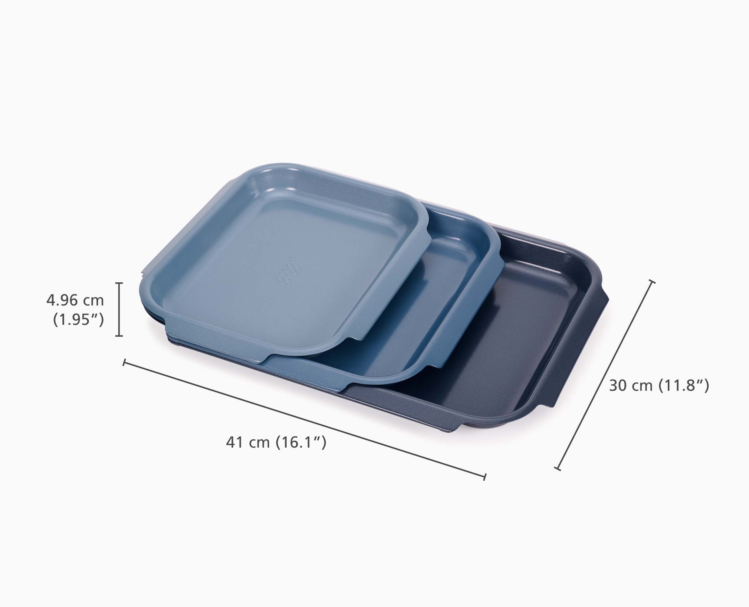 Nest Bake Non-Stick 3-piece Blue Baking Pan Set - Image 5