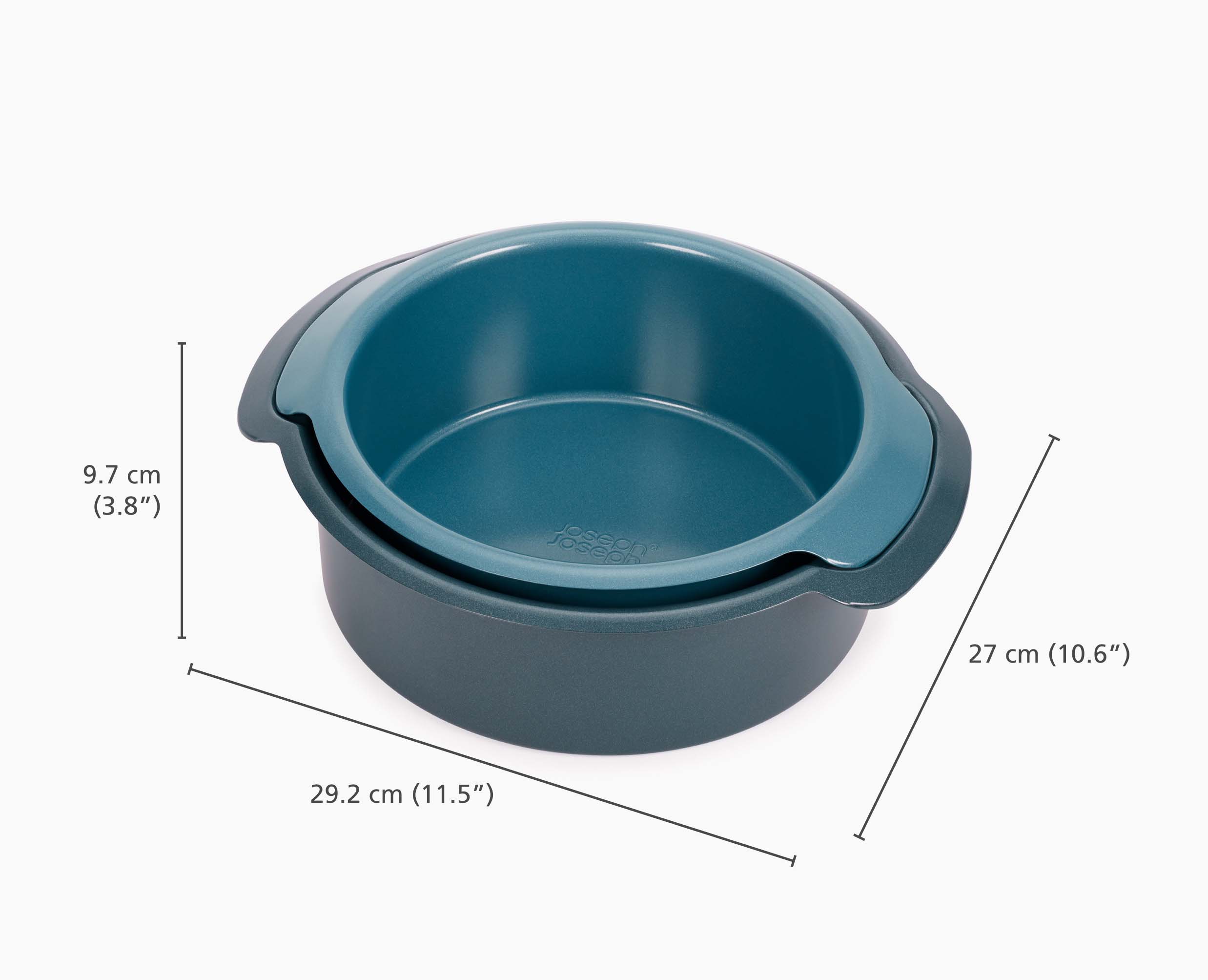 Nest Bake Non-Stick 2-piece Blue Round Cake Pan Set - Image 5