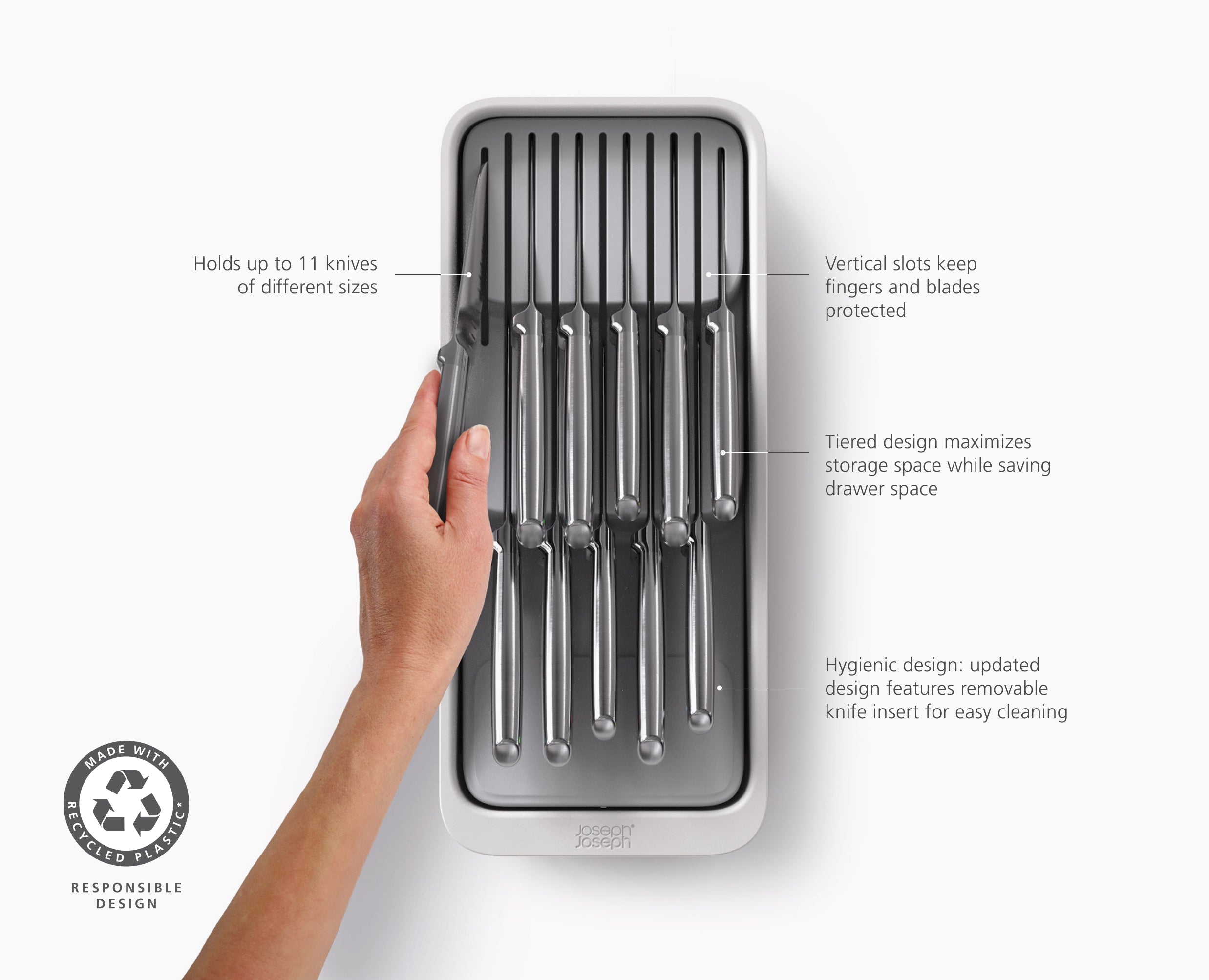 DrawerStore 2-Tier Compact Knife Organizer - Image 6