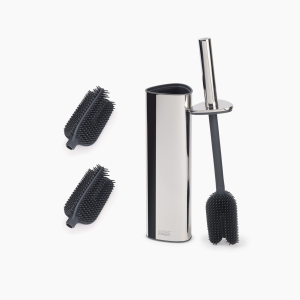 Flex  360 Luxe Toilet Brush with Stainless-steel Finish Starter Set