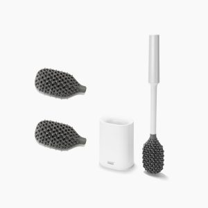 Flex TriBlade Lite White Toilet Brush Starter Set