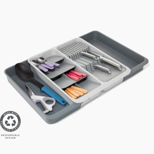 DrawerStore  Expanding Tiered Cutlery. Utensil. Gadget & Knife Organizer