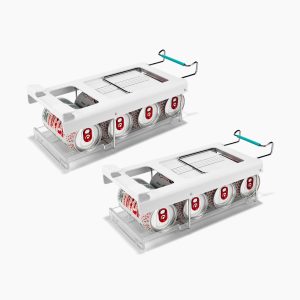 FridgeStore  Under-Shelf Pack of 2 Collapsible Can Dispensers