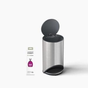 Arc  10L Easy-push Stainless-steel Pedal Trash Can Starter Set
