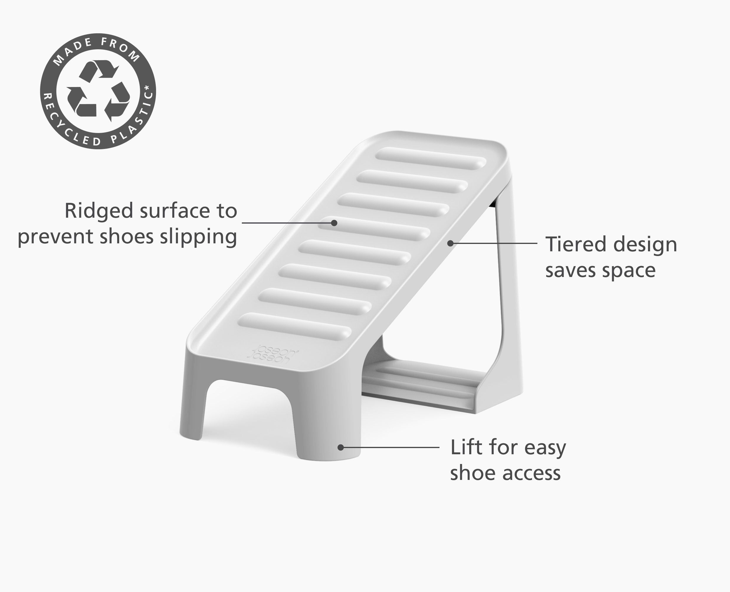 Shoe-In Compact 6-piece Ecru Shoe Caddy - Image 4
