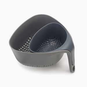 Nest  2-piece Gray Colander Set