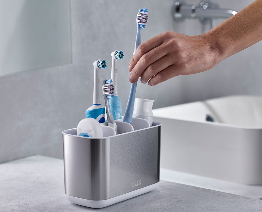 EasyStore Stainless-steel Large Toothbrush Holder - Image 2
