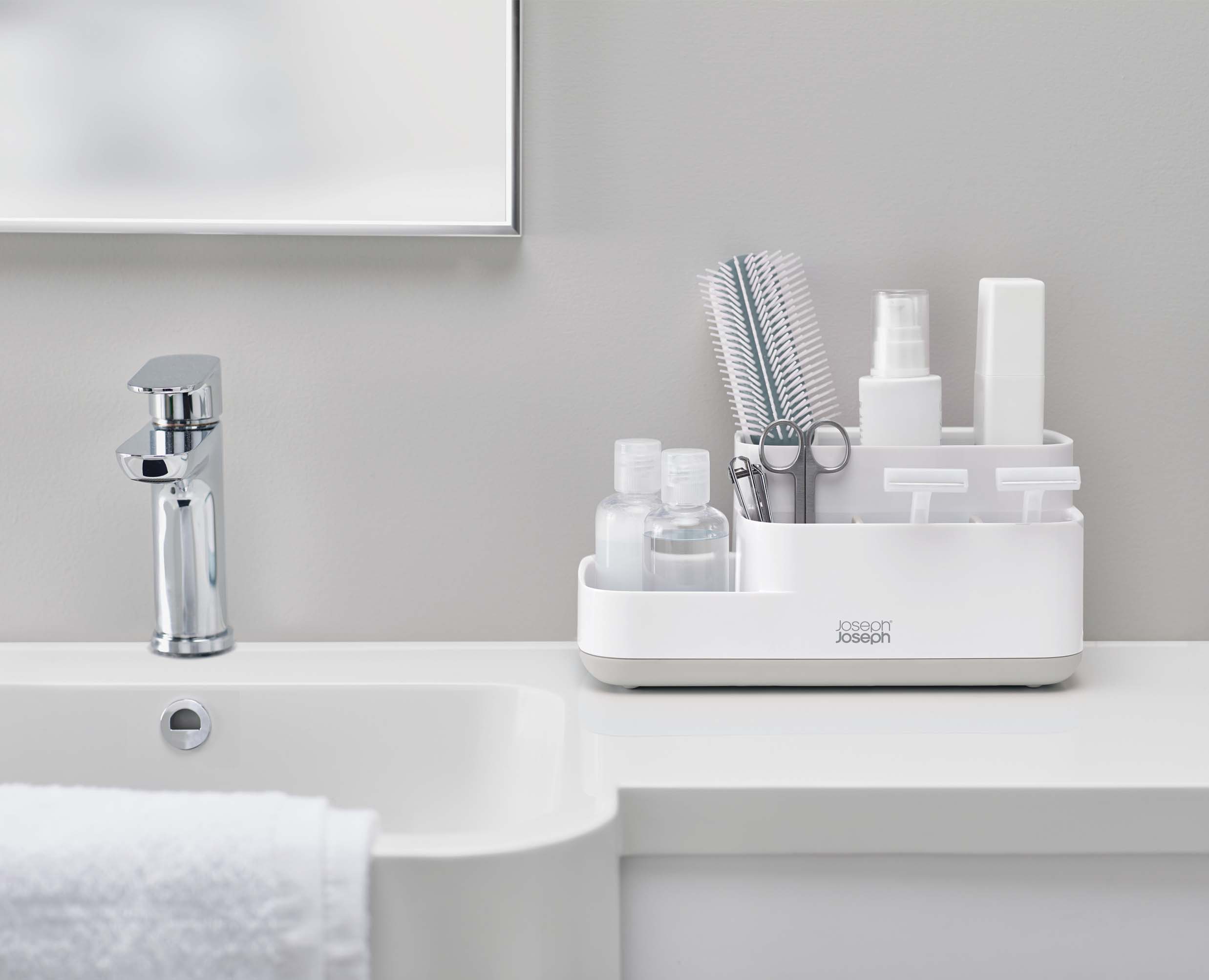 EasyStore Light Gray Bathroom Storage Caddy - Image 3