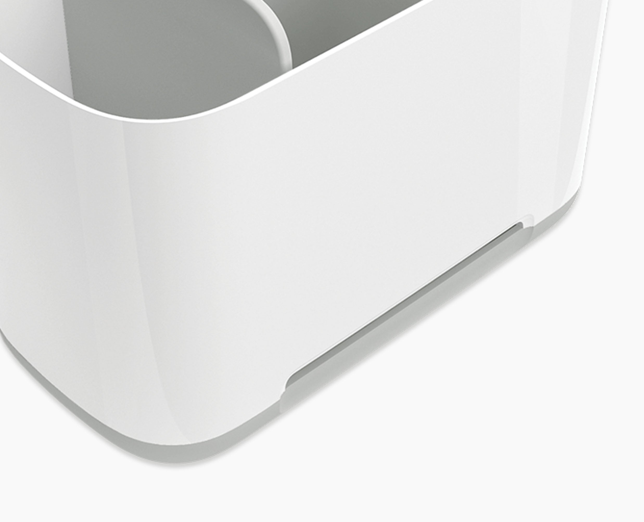 EasyStore Large Light Gray Toothbrush Holder - Image 4