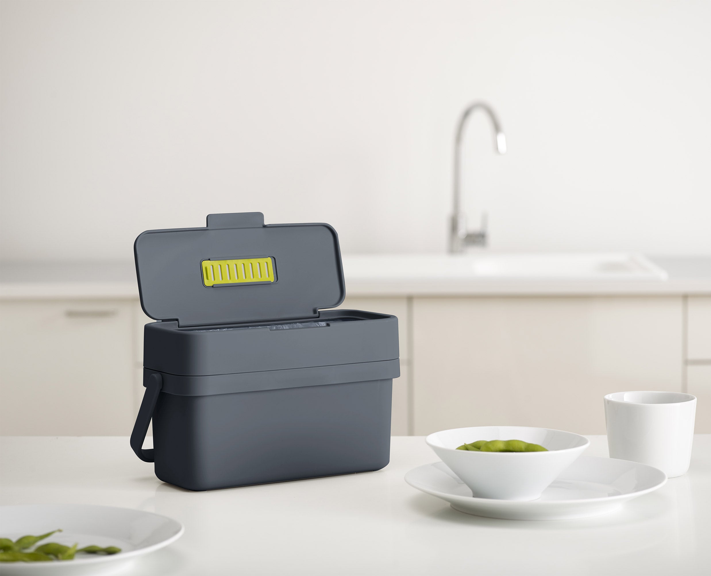 Compo 4L Gray Food Waste Caddy Starter Set - Image 5