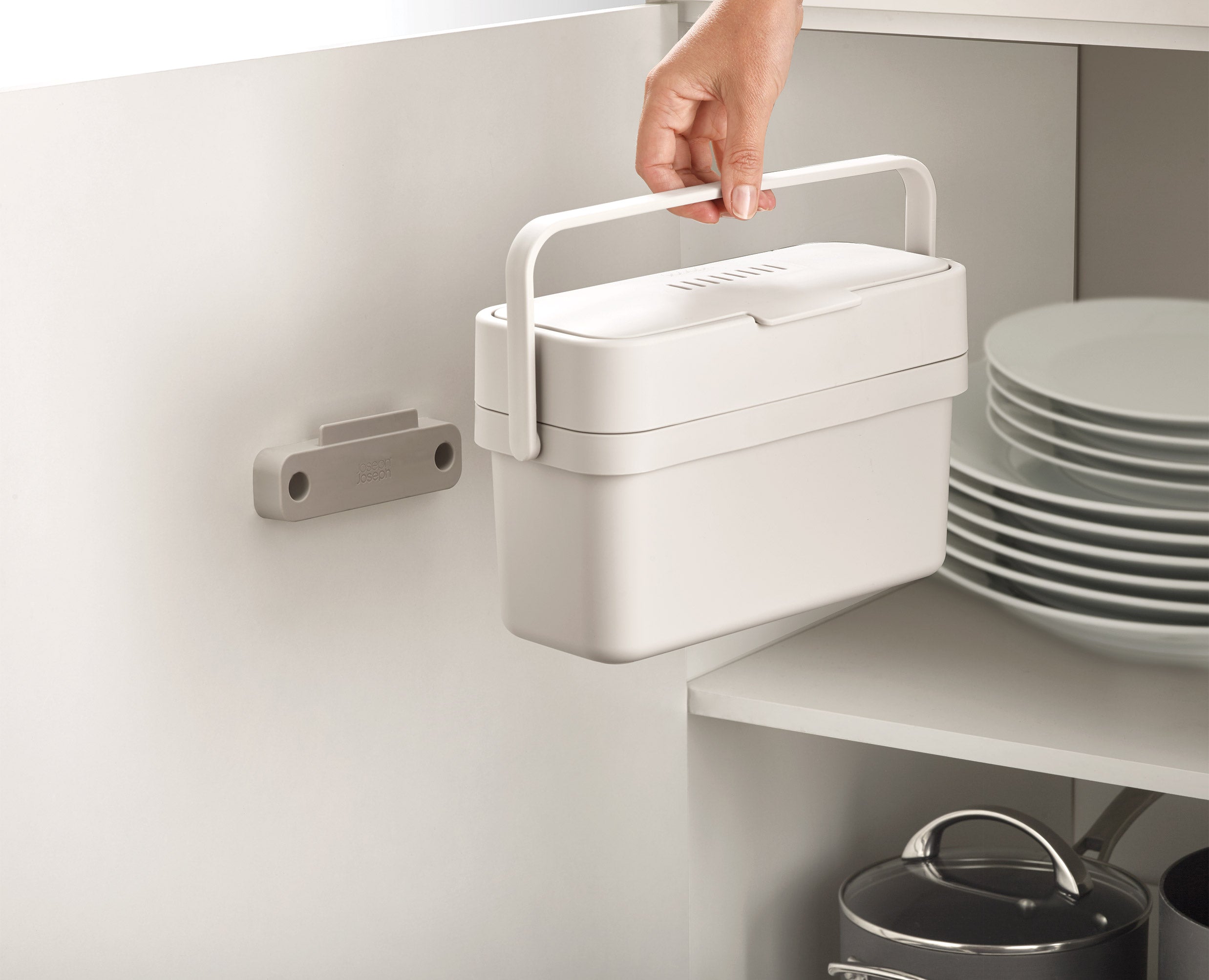 Compo 4L Stone Food Waste Caddy Starter Set - Image 5