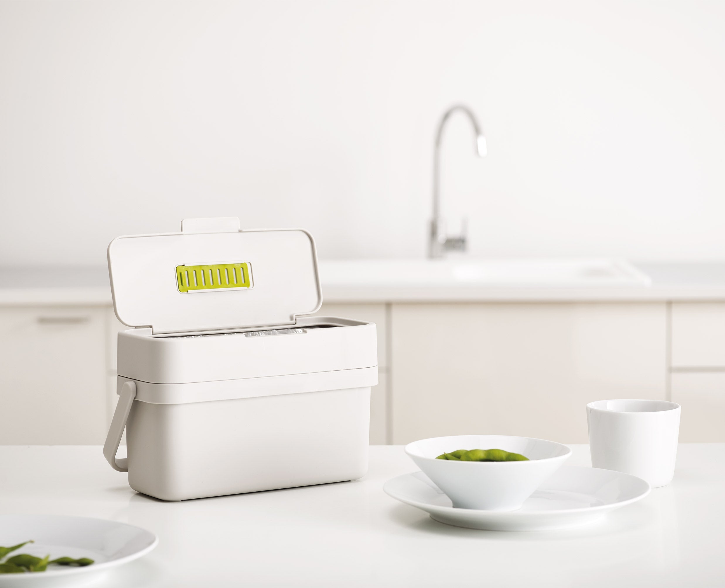 Compo 4L Stone Food Waste Caddy Starter Set - Image 6