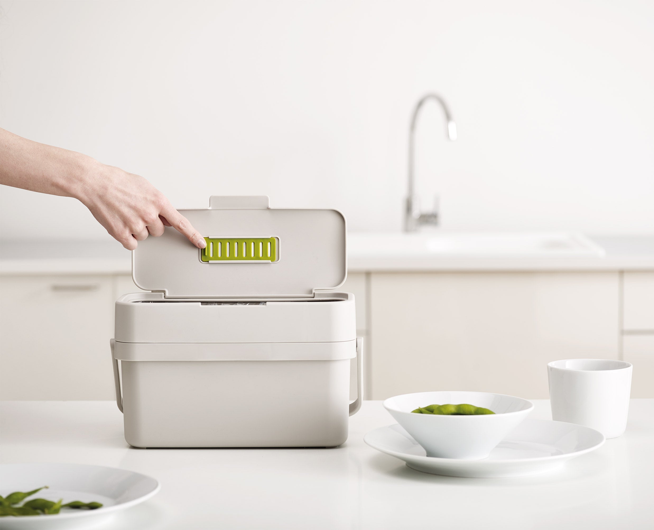 Compo 4L Stone Food Waste Caddy Starter Set - Image 2