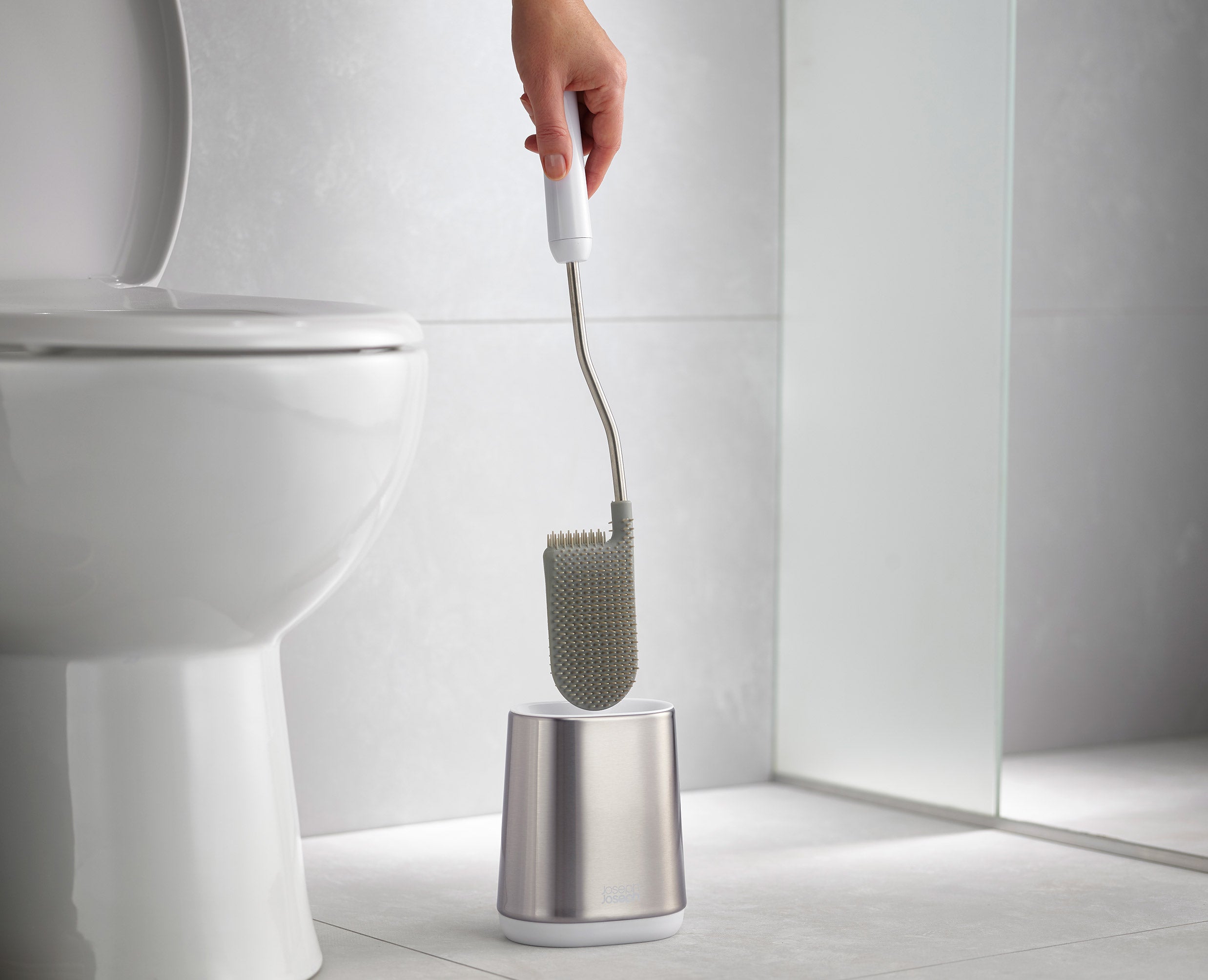 Flex Lite Pack of 2 Stainless-Steel Toilet Brushes - Image 4