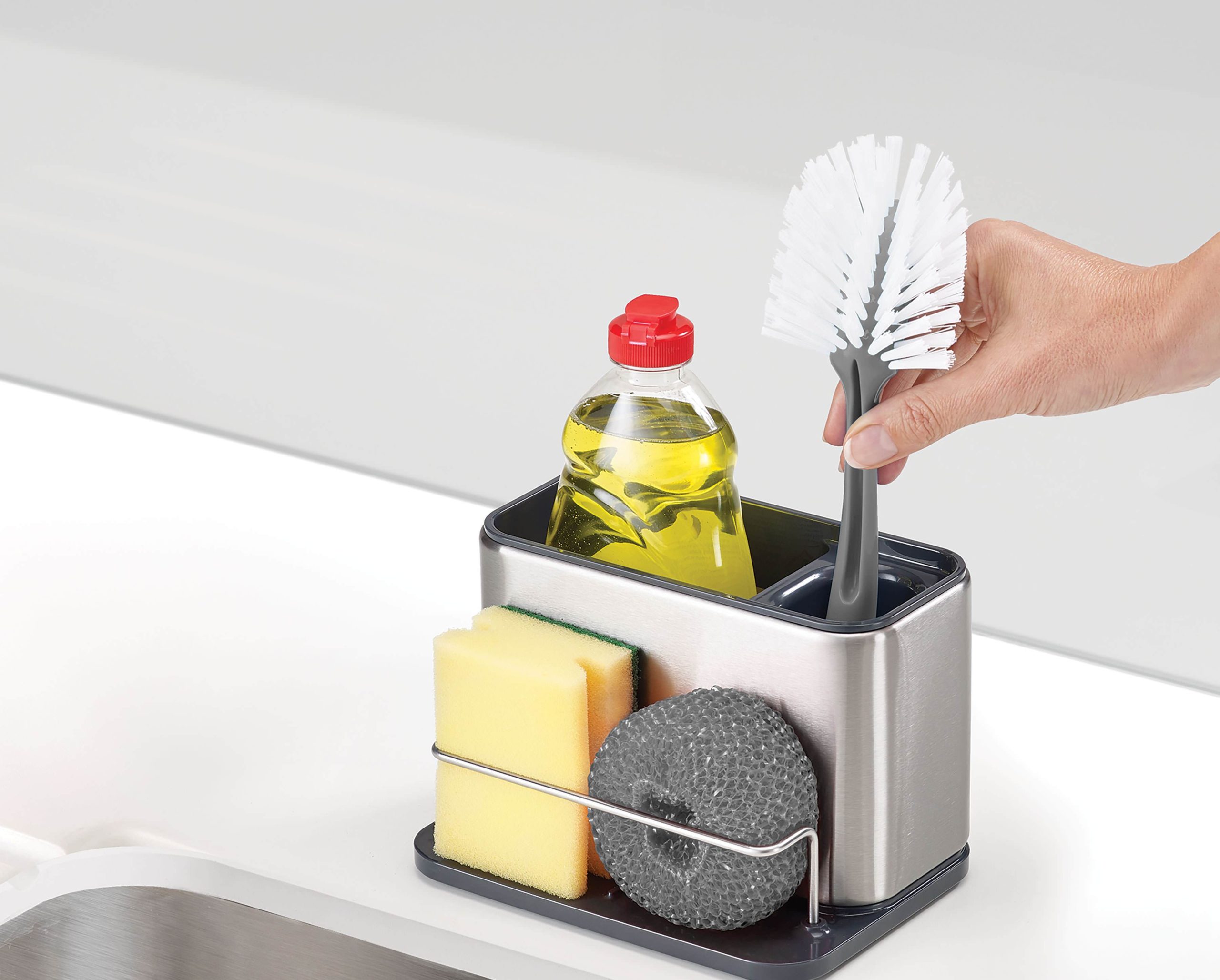 Surface Stainless-steel Large Sink Tidy - Image 3