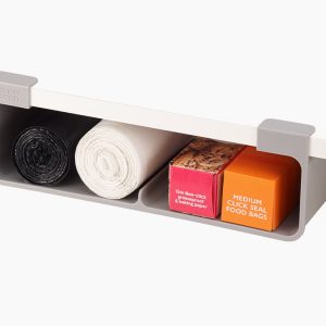 CupboardStore  Large Gray Film. Foil & Bag Organizer