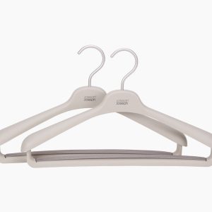 Orderly Set of 2 Ecru Suit & Coat Hangers